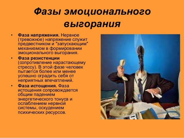 Фазы эмоционального выгорания
